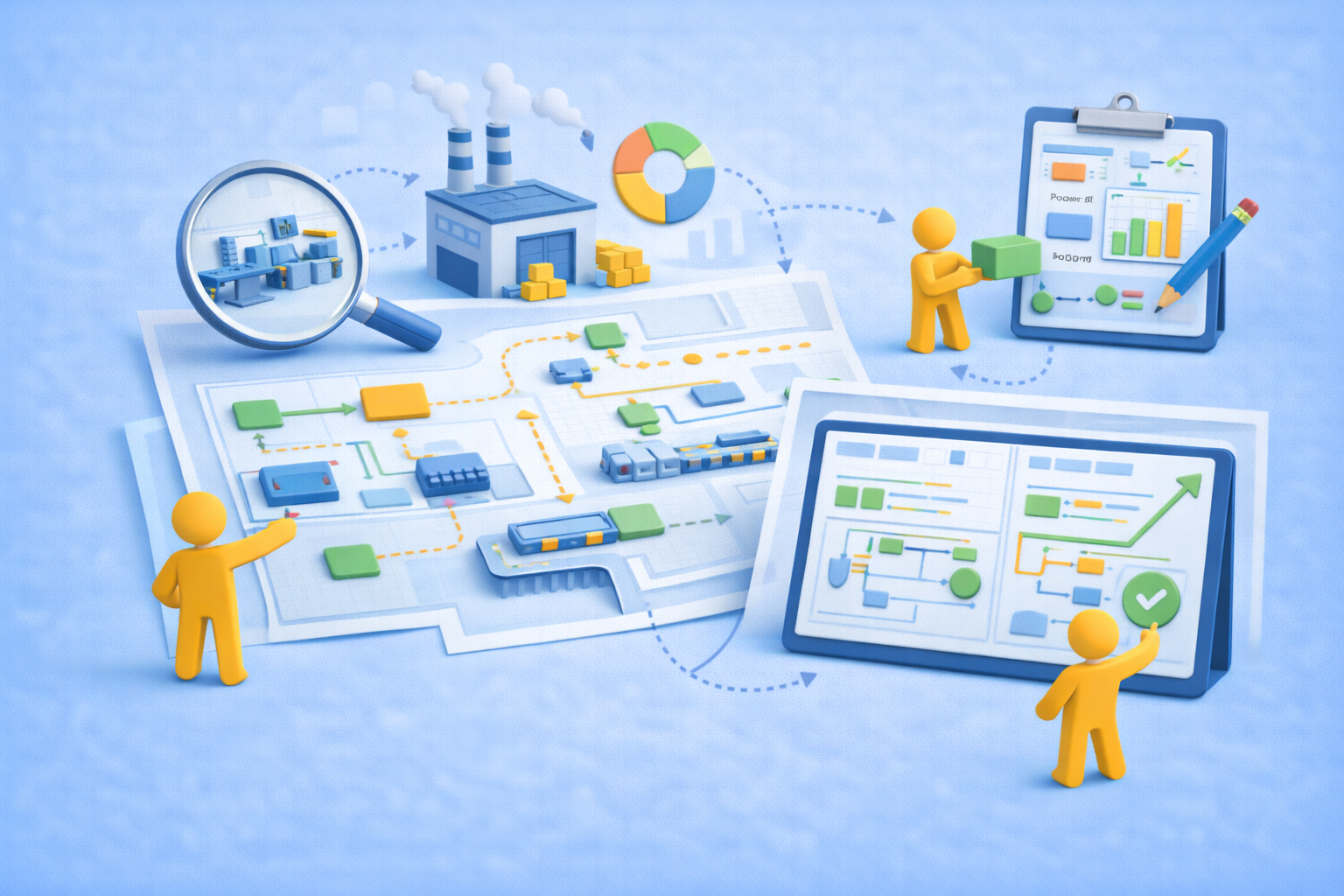 9) Fabrika Akış Tasarımı & Layout Optimizasyonu